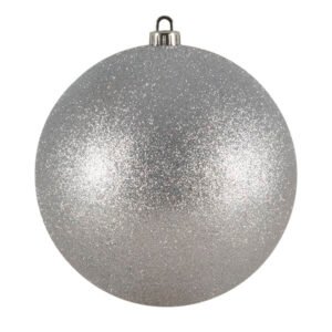 Silver - Glitter bauble